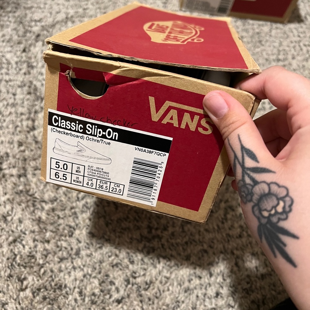 Classic slip on Vans Men 5 women 6.5 used
